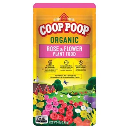 COOP POOP Organic Soil Rose Plant Food 4 lb HGR464RF4